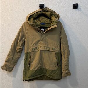 Burton Kids' Olive Green Anorak Jacket: Frostner